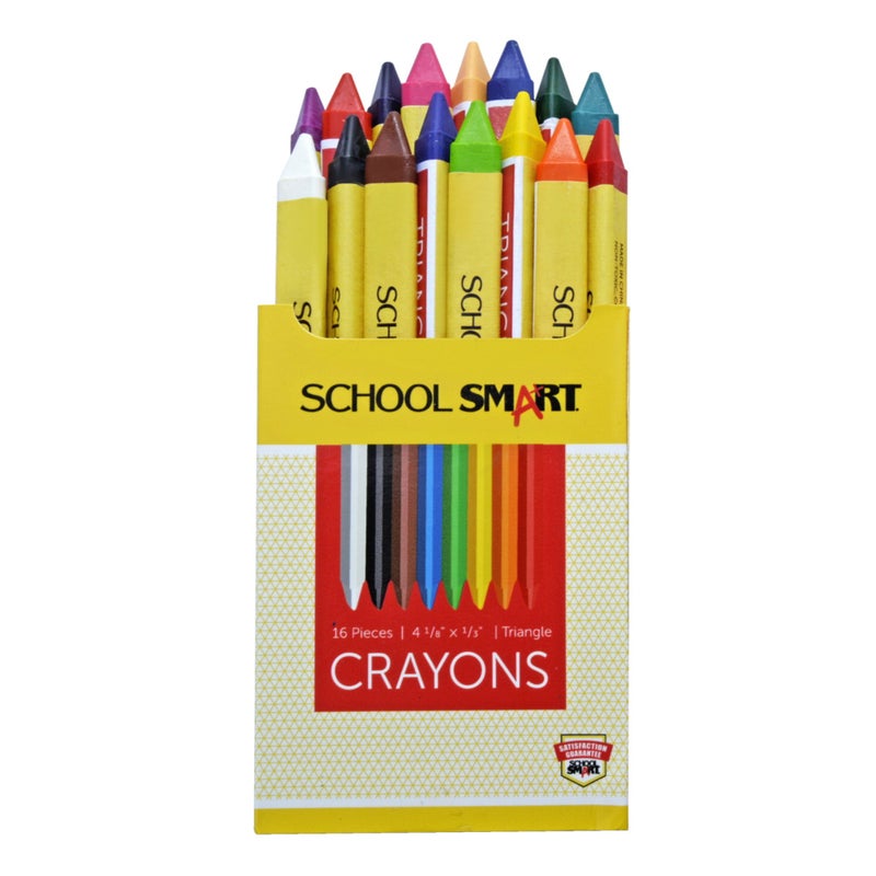 School Smart Triangular Crayons, Set of 16 - Image 2